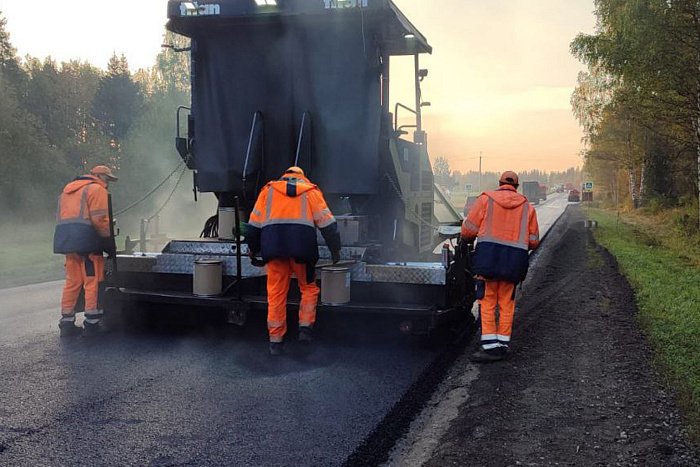 В Зуевском районе ремонт дороги близится в завершению