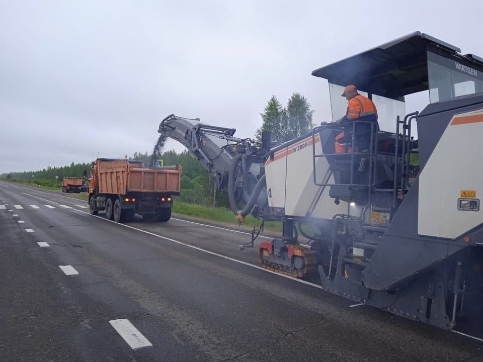 Стартовал ремонт дороги на границе Кировской и Нижегородской области