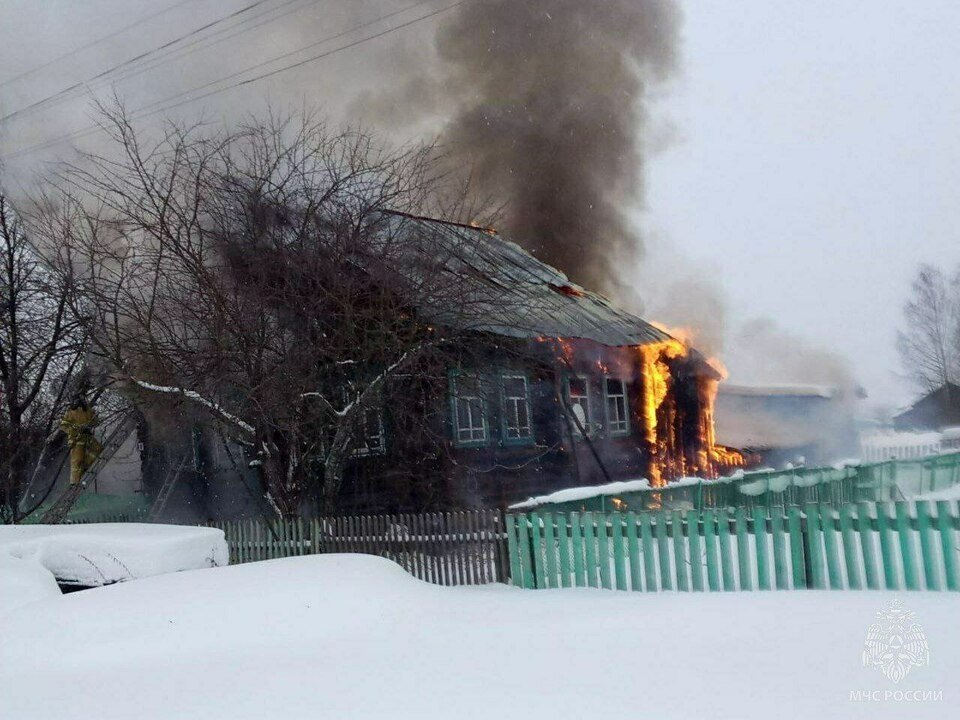 На пожаре в Белохолуницком районе погибла женщина