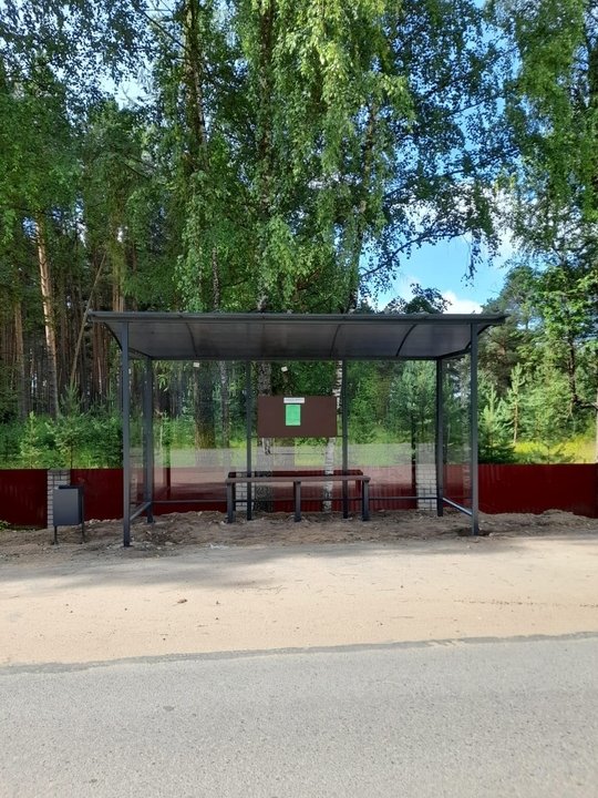В Подосиновце появились новые автобусные остановки