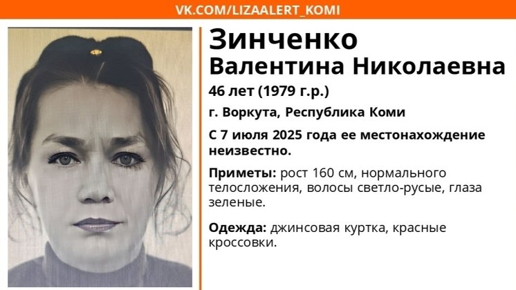 ориентировка «Лиза Алерт Коми»