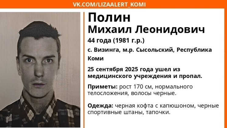 Фото ориентировки «Лиза Алерт Коми»